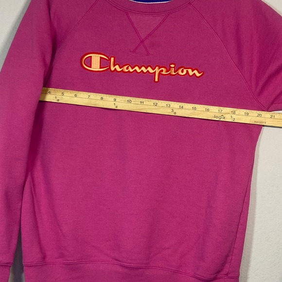 Champion Women's‎ Logo Sweatshirt Sz M Pink Athleisure Casual Comfort - Picture 5 of 8